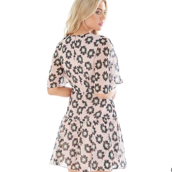 New! Ted Baker Lucieey‎ Fit And Flare Tiered Mini Dress Floral Print - Picture 3 of 9